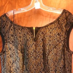 Semi Formal Dress Size 10 Black and Gold